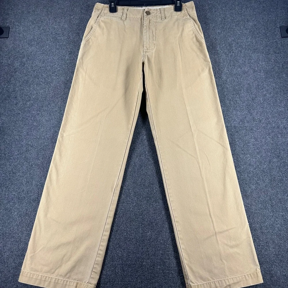 Banana Republic Chino Pants Mens 30/32 Khaki Tan Cotton Twill Straight Leg